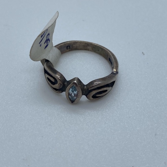 BOGO50 Sterling silver aquamarine ring - Picture 2 of 6